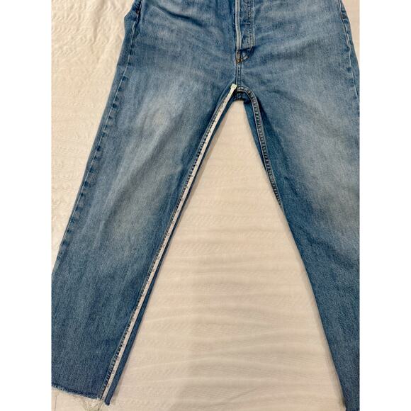 RE/DONE 70s Ultra High Rise Jeans Women’s 29 Raw Hem Mom Jeans - Picture 9 of 16